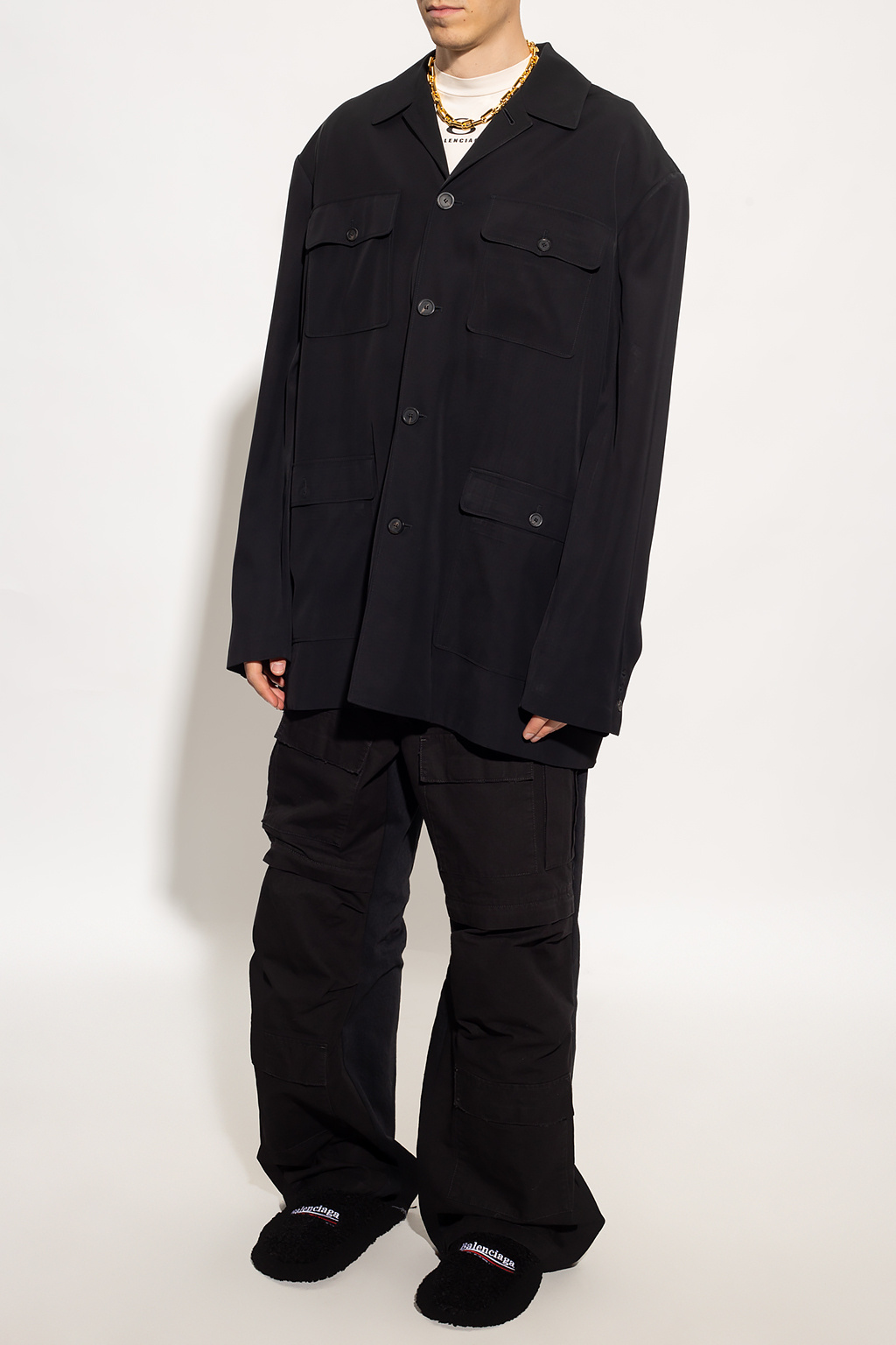 SchaferandweinerShops Tonga - mid-rise denim shorts Black